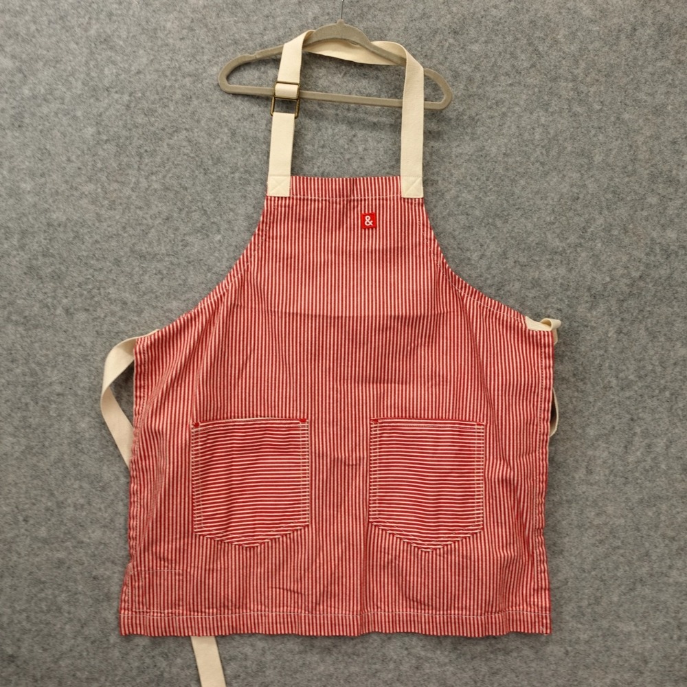 Hedley Bennett Apron Kids Red Hickory Stripe Cotton Denim Chef Kitchen USA Made